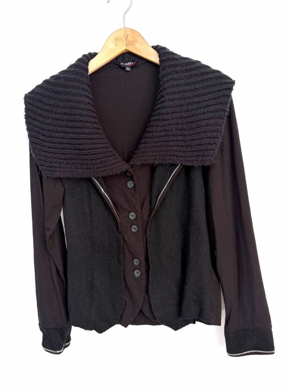 Dusak Design - Whimsigoth Wool Blend Cardigan Jacket - Size L